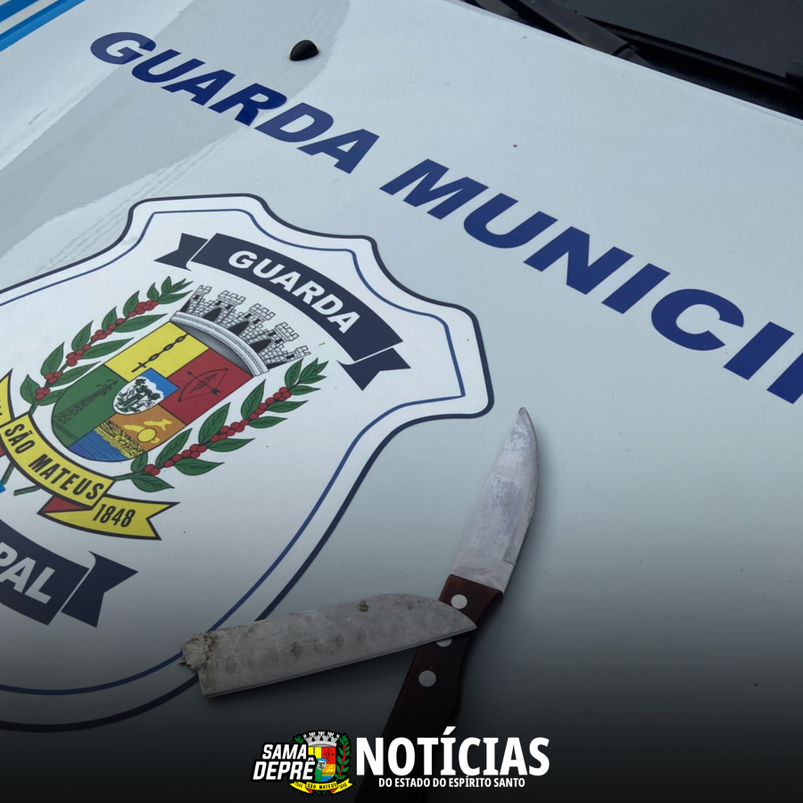 GUARDA MUNICIPAL DE SÃO MATEUS DETEVE INDIVÍDUO COM ARMA BRANCA