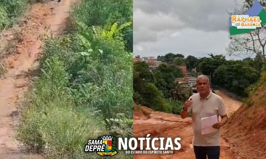 Vereador Raphael Barboza fiscaliza estrada e cobra transparência sobre desapropriação em São Mateus