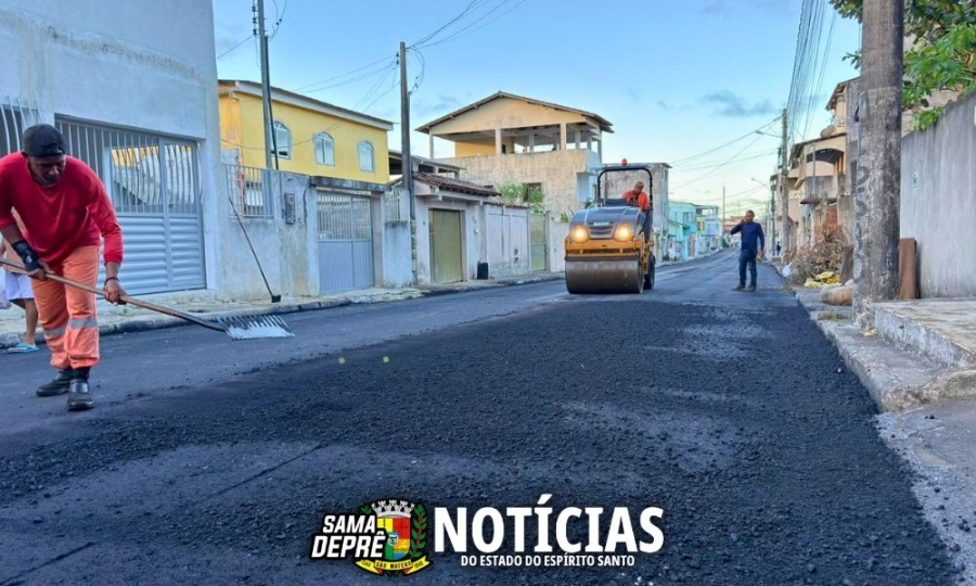 Recapeamento avança e melhora mobilidade em bairros estratégicos da cidade